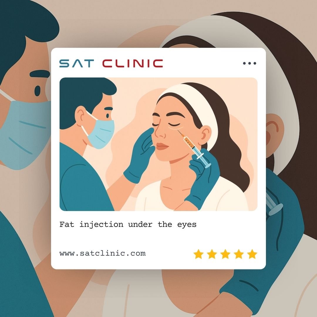 Fat injection under the eyes